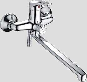 Смеситель д/ванны с длинным изливом L2213, хром