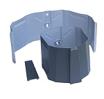 Держатель трубы 76х102 серый RAL7024 Matt //        