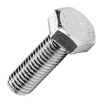 Болт шестигранный 6х30 мм. с полной резьбой оцинк.