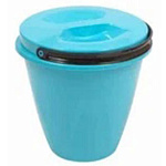 Ведро 5 л Лайт с крышкой в ассортименте