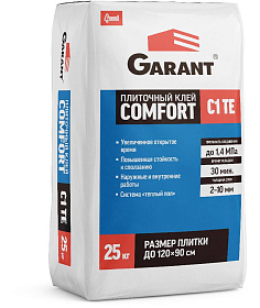 Клей СТАРАТЕЛИ Garant Comfort C1 TE д/плитки 25 кг       