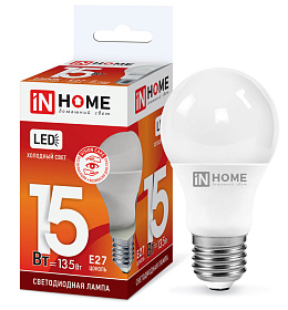 Лампа светодиод. LED-А60-VC 15Вт 6500К Е27 230В IN HOME