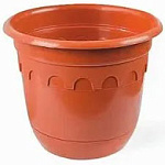 Горшок  3л с поддоном, терракотовый цвет