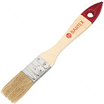 Кисть плоская BARTEX Любитель 1" (25мм) дер. ручка 