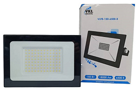 Прожектор светодиодный SMD VLF8-150-6500-B-150W 18000Lm 220V IP65 (271х197х33) VKL electric