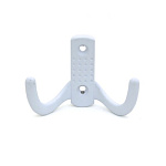 Крючок-вешалка КВ 10/полимер белый