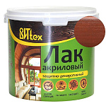 Лак защитно декоративный акриловый каштан ВИТtex 3,3 кг.