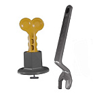 СВП многоразовая DECOR 1,4 мм, 50 шт. + ключ 