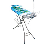 Доска гладильная "Ника-Бест", (1220х400) подставка под утюг, полка для белья, удл. + держ. 