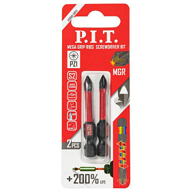 Бита ударная магнитная P.I.T. PZ1x50 мм, IMPACT, торсионная зона, 2 шт. (ASDR01-50PZ1)