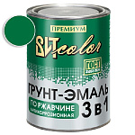 Грунт-эмаль по ржавчине 3 в 1 зеленая ВИТ color/ВИТ колор  0,8 кг.