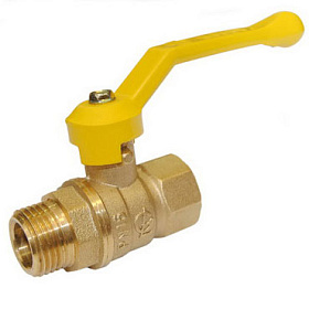 Кран шаровый газ. вн.-нар. DN-15 руч. Галлоп