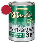 Грунт-эмаль по ржавчине 3 в 1 красная ВИТ color/ВИТ колор  0,8 кг.
