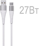 Кабель Energy ET-50 PRO USB/Type-C, 1м, 27Вт силикон белый      