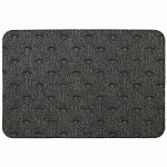 Коврик грязезащитный влаговпитывающий, 40х60 см, прямоугольный, полиэстер, серый, LK11