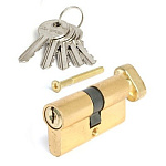Механизм цилиндровый EL-60-C-G золото VANGER ключ-завертка, 5 ключей