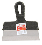 Шпатель нерж. сталь, 250 мм, прямой, рукоятка пластик, Bartex