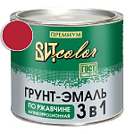 Грунт-эмаль по ржавчине 3 в 1 красная ВИТ color/ВИТ колор  1,8 кг.