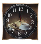 Часы настенные, 25 см, кругл, пластик, стекло, в асс, Y6-6068