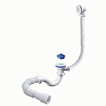 Сифон ОРИО д/ван.с S-обр. переливом 1 1/2*40 с г/ трубкой 40*40/50