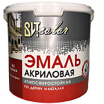 Эмаль акриловая полуглянцевая универсальная бежевая RAL 1015 ВИТ color  3,5кг.