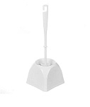 Ерш для туалета Мультипласт, Квадрат, напол, пластик, бел, MPG960447/961802