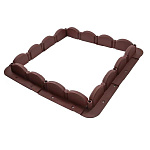 Бордюр Волна с креплениями (Коричневый)