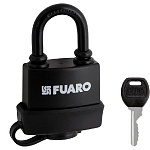 Замок навесной PL-WEATHER-3650 Black FUARO, английский, 3 ключа 