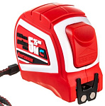 Рулетка 5м х 25мм с автостопом и магнитом двухсторонняя Монтажник