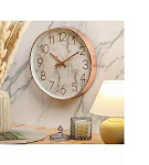 Часы настенные, кварцевые, 30 см, тихий ход, кругл, полимер, Y4-6871