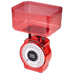 Весы кухонные механические HOMESTAR HS-3004М, макс вес 1 кг, цвет красный