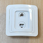 Розетка 2-м "CLASSIC" комп телеф с\у !