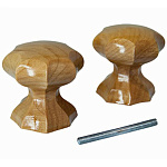 Ручка-кнопка ЙО-Карел Береза фигурная