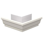 Угол желоба наружный белый 120х86 RAL9003