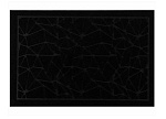 Коврик грязезащитный влаговпитывающий, 40х60 см, черный, узор, Natverk