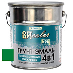 Грунт-эмаль  по ржавчине ярко-зеленая быстросохнущая ВИТ color  4 кг.