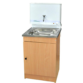 Умывальник "Весна" с ЭВН (ламинир. тумба нерж.мойка 40*50) 