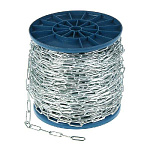 Цепь сварная длиннозвенная, оцинк. 4мм 38м