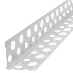 Угол ПВХ перфорированный 23х23х3м белый
