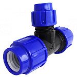 Тройник ПЭ компрес. D40