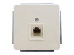 Розетка телеф. с/п  GUSI Extra (RJ12) беж.