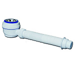 Сифон для душевого поддона с нерж. чашкой @70 и гибкой трубой 600мм(1 1/2"-40/50) (06862)