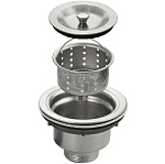 Выпуск для кухонной мойки с горловиной 90мм, 110х40, из нерж. стали, САТИН