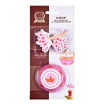 Форма для выпечки и украшения кексов (24 формочки/d50мм, h30мм, 24 шпажки) MARMITON