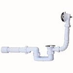 Сифон Ани д/ванны с вып.и переливом регулир.1 1/2" с г/т 40х50 Е255