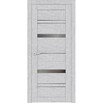 Дверной блок ДО LX3 Бетон Снежный, стекло графит 2,1х1,0 (2,0х0,9) с коробкой ЭкоШпон