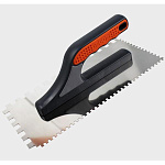 Гладилка DECOR 3К, 280х130мм, нерж., зуб 4х4мм + 10х10мм, 0,7мм