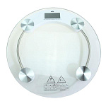 Весы напольные электронные LEBEN, макс.нагр. до 180кг, стекло, d33х0,8см