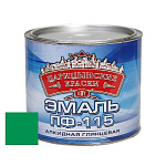 Эмаль ярко-зеленая ПФ 115  0,4 кг.