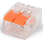 Клемма строительно-монтажная СМК компактная 221-412 РСТ-412 2-проводная 